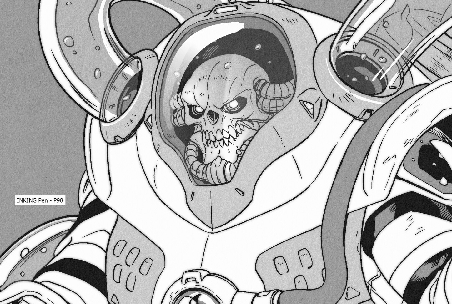 58 Inking & Line Art Manga INK Brushes - Image 1